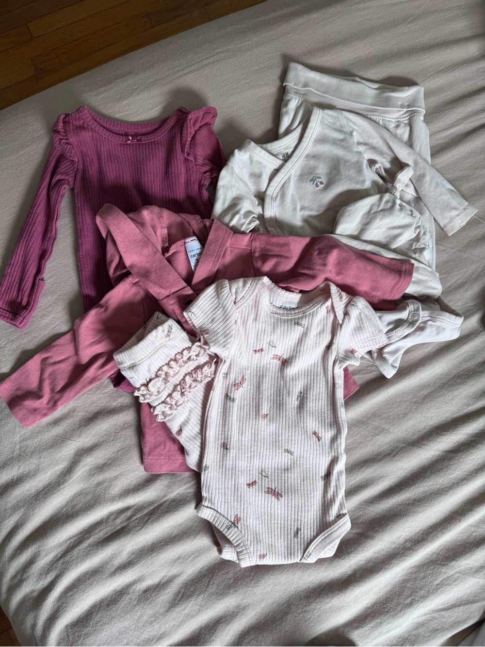Mixed Baby Girls Clothing Bundle in Pink & Cream